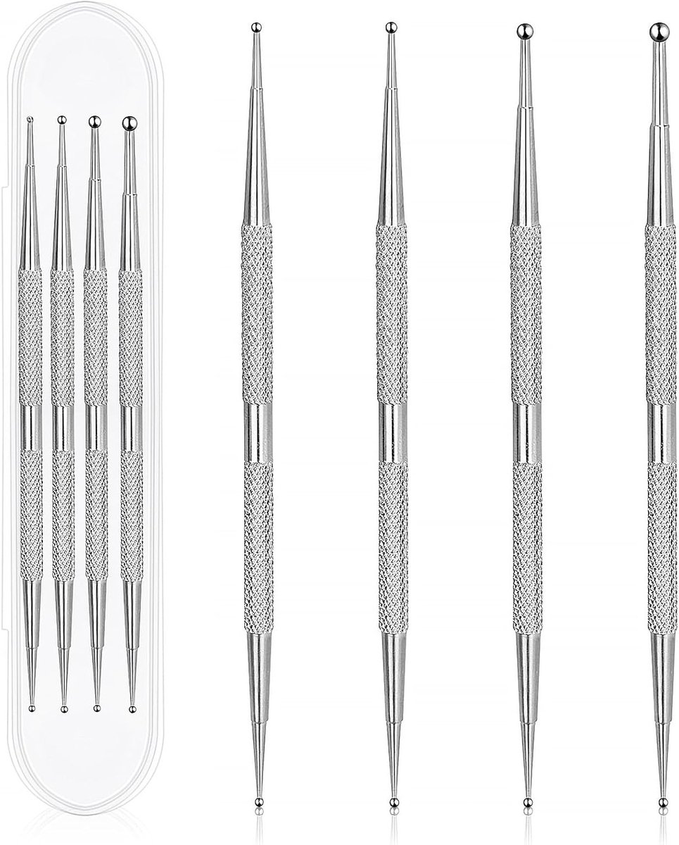 Set van 4 Nagel Ontwerp Tools - Dotting Tools voor Nail Art en Stippen Maken