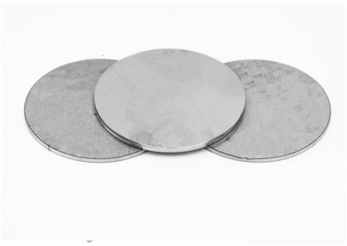 Roestvrijstalen Ronde Plaat - RVS Schijf - Doe-het-zelf Projecten - Hoge Corrosieweerstand - 50-400 mm diameter - Zilverkleurig