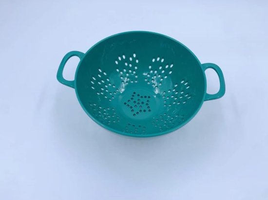 Mini Vergiet - Keukenzeef - Groenten Wassen - Dubbele Handgrepen - 6 Inch - Blauw — afbeelding 3