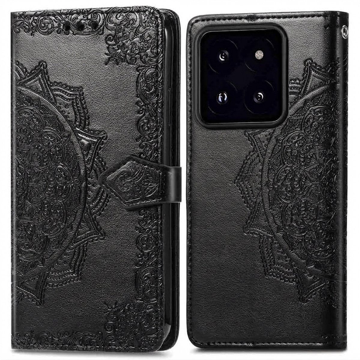 imoshion Hoesje - Geschikt voor Xiaomi 14 - Mandala Bookcase - Zwart