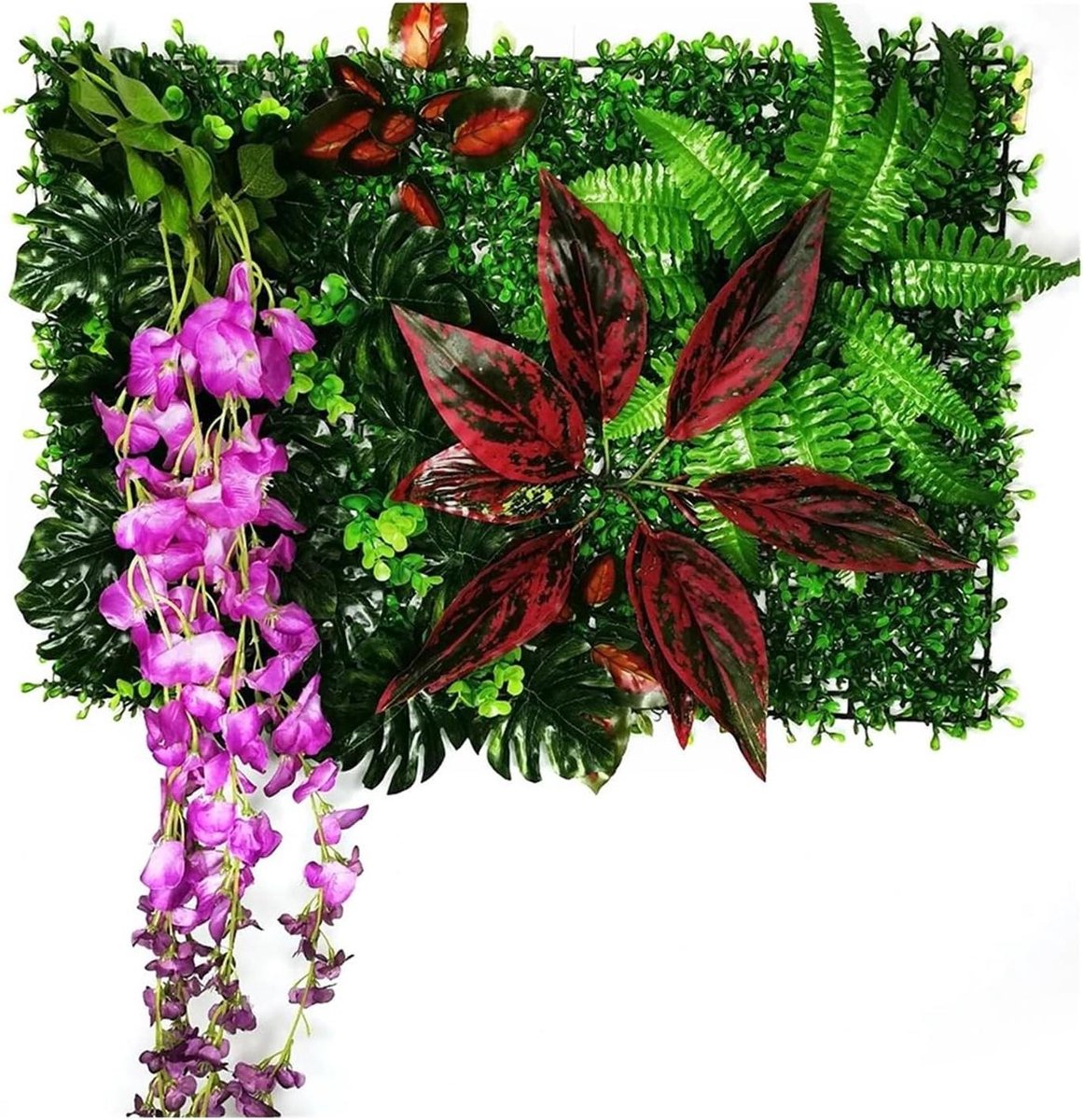 Kunstgras Decoratie - Nep Gras Tapijt - Buitenruimte Aankleden - UV-bestendig - 60x40 cm - Groen