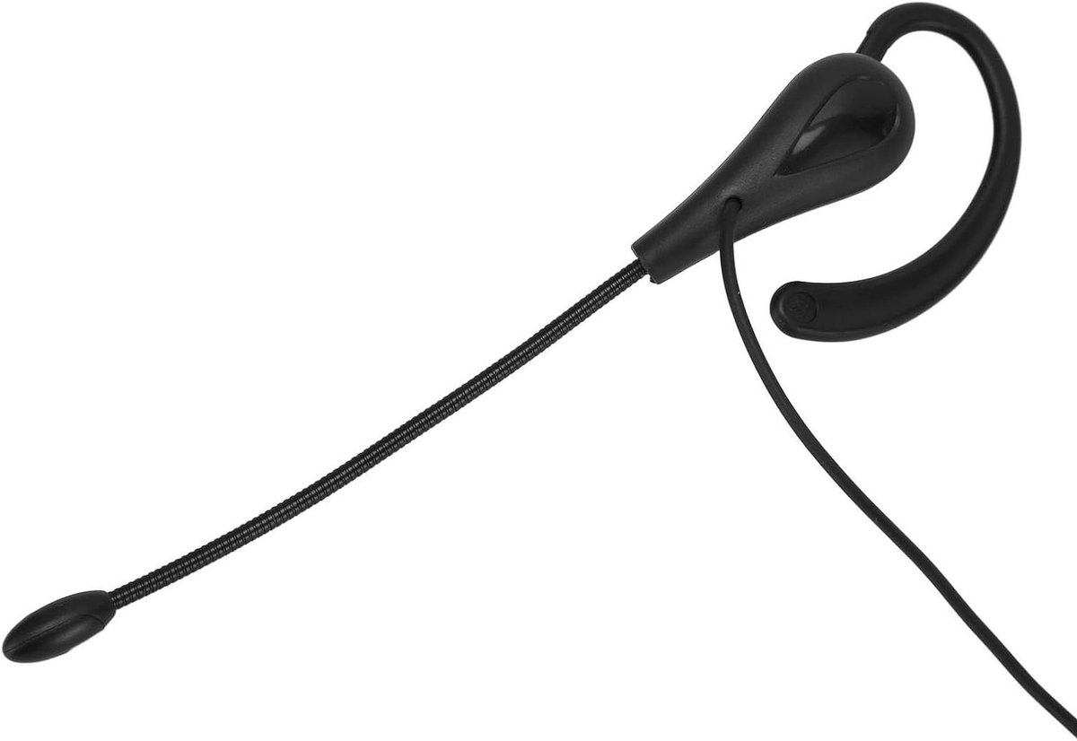 Kantoorheadset met Microfoon - Mono Headset Telefoonheadset - Heldere Gesprekken Voeren - Ruisonderdrukkend Ontwerp - 54 Gram - Zwart