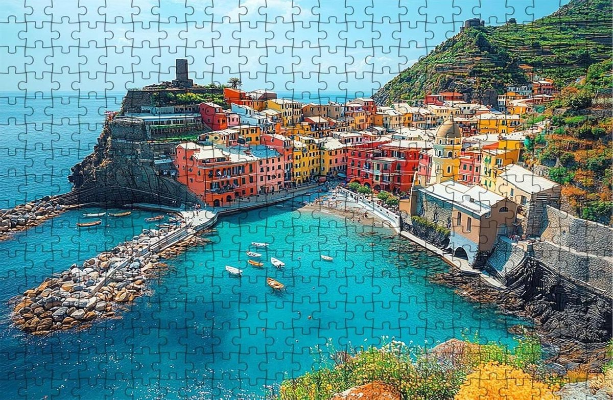 Legpuzzel 2000 stukjes - Volwassen puzzel Houten puzzel - Ontspanning thuis - Siberische stammen materiaal - 100x70cm - Kleine stad