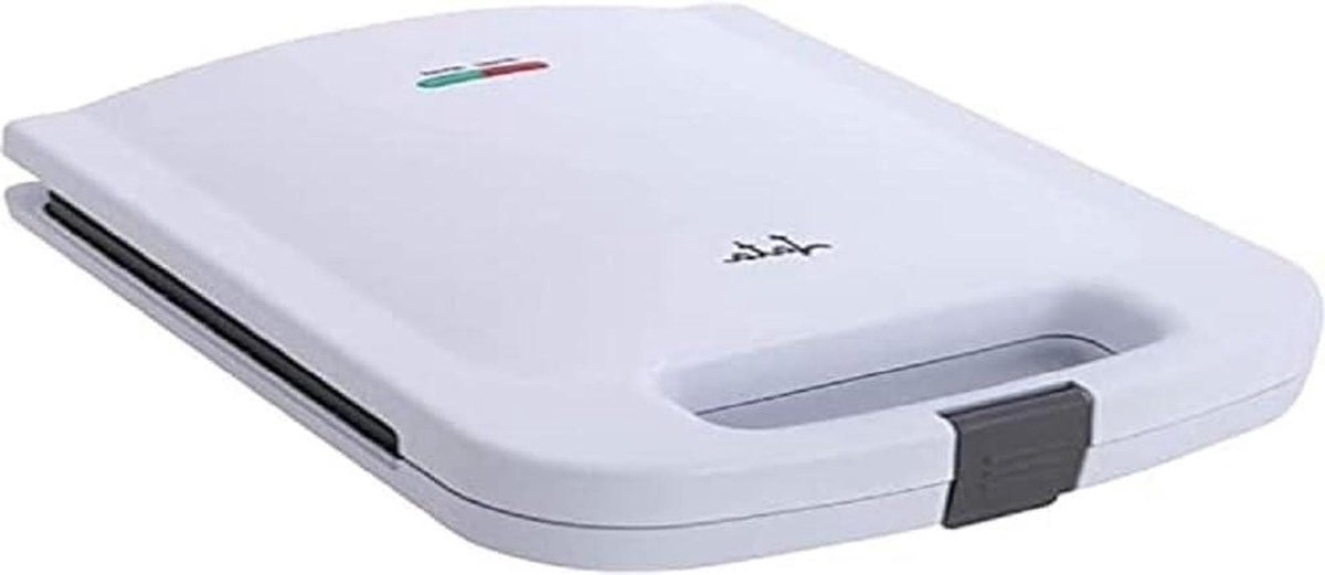 Sandwichtoaster XXL - Tosti-ijzer - Snelle Lunch Maken - Antiaanbaklaag XXL Platen - 4 Sandwiches - Wit