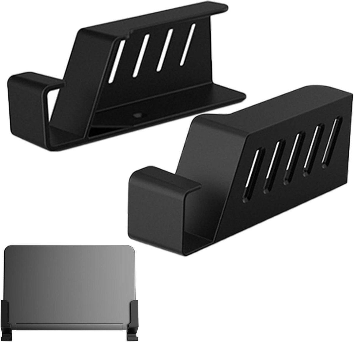 Drijvende Routerhouder - Wandmontage Standaard - Apparaten Ophangen - Ruimtebesparend Design - 40 mm dikte - Zwart