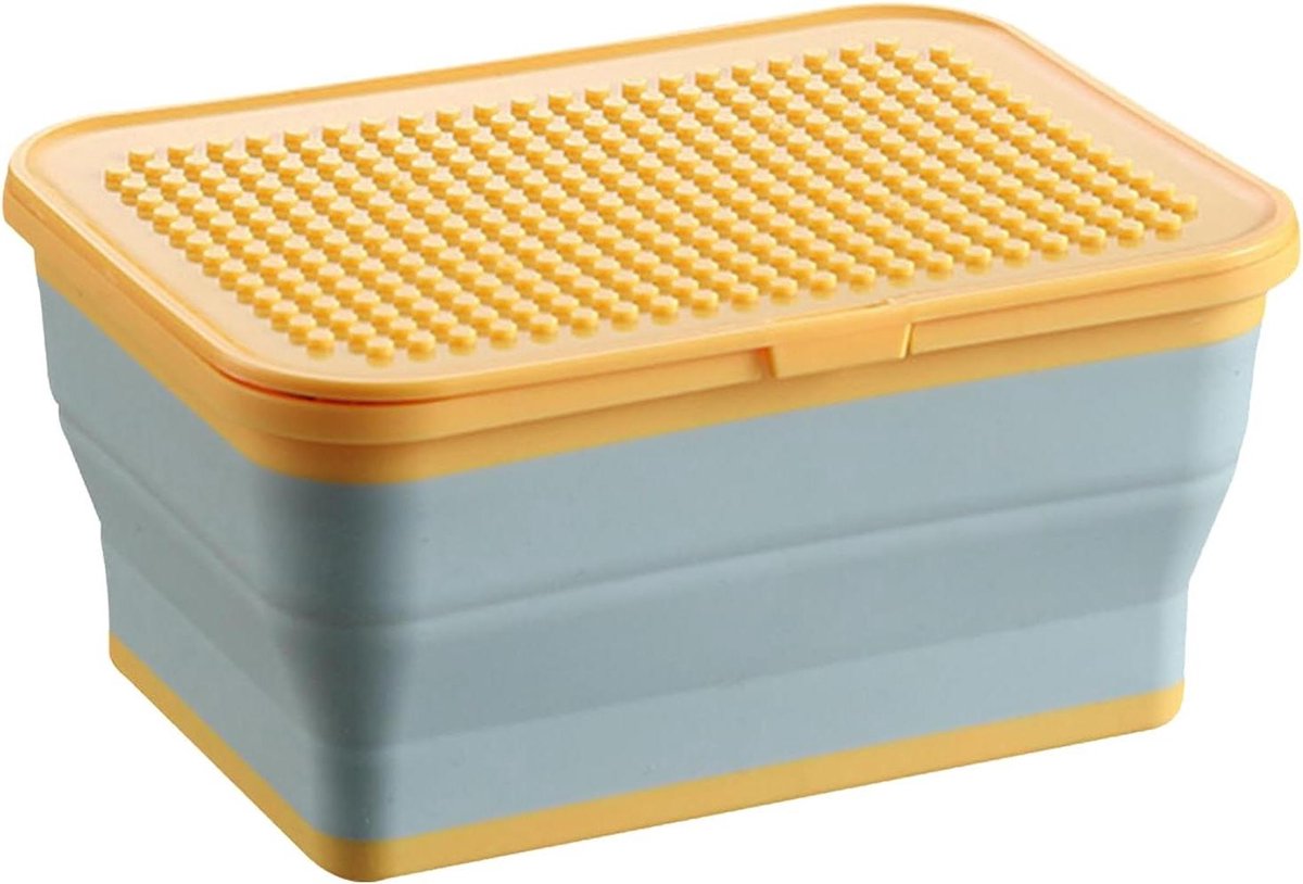 Speelgoed Opbergdoos - Opvouwbare Organizer - Kinderen Laten Spelen - Verbeelding-Versterkende Oppervlakken - 21.5x10.5x16cm - Blauw
