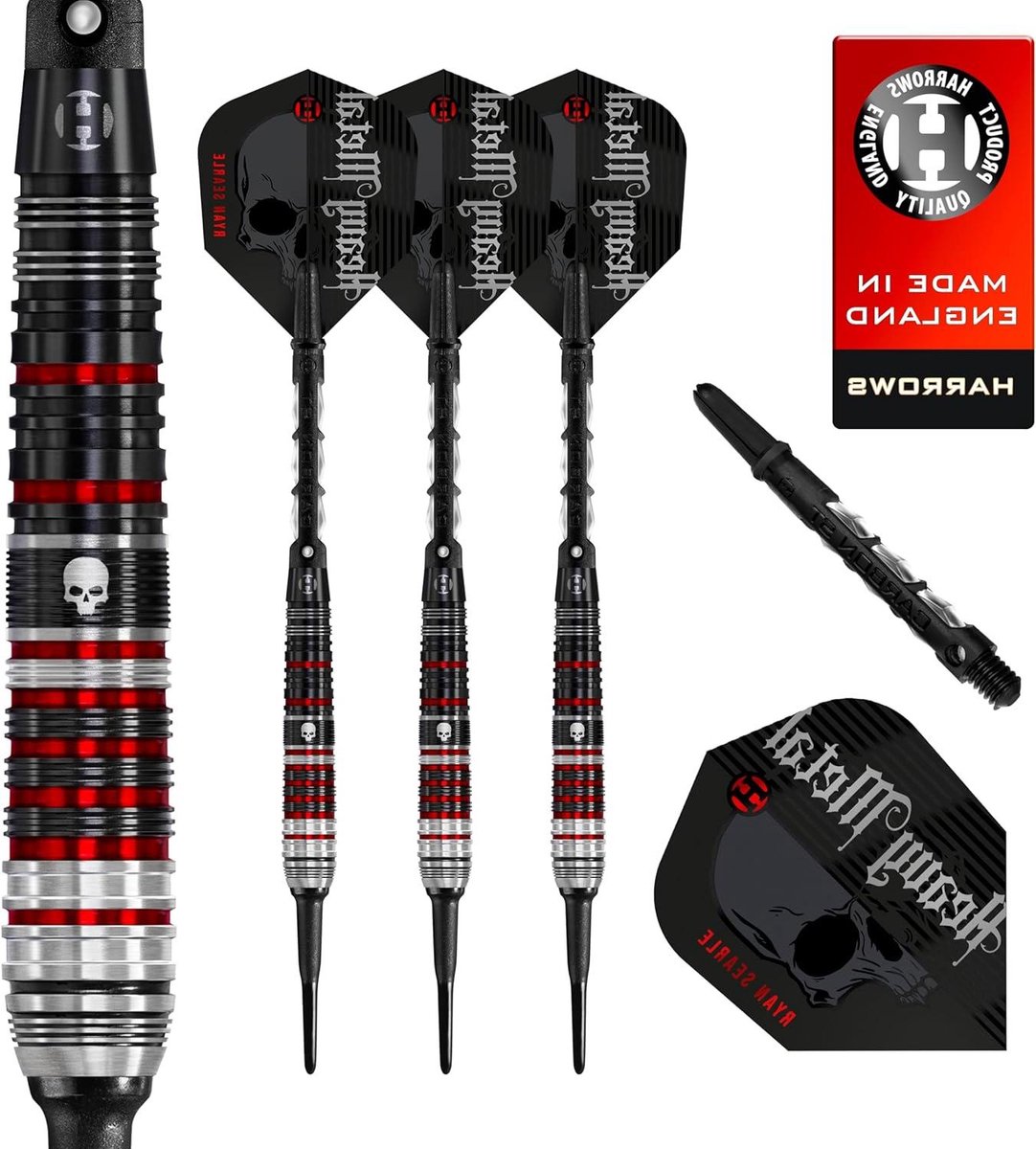 Dart Set - Pijltjes Set - Precisie Werpen - Titanium Nitride Coating - 18g & 20g - Zwart Rood