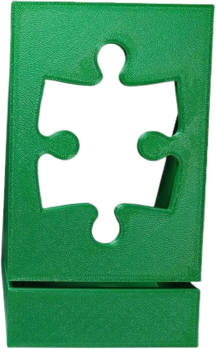Puzzel Display Stand - Puzzelhouder Ondersteuning - Puzzels Presenteren - Deksel Rechtop - 19 x 8.5 x 19 cm - Groen