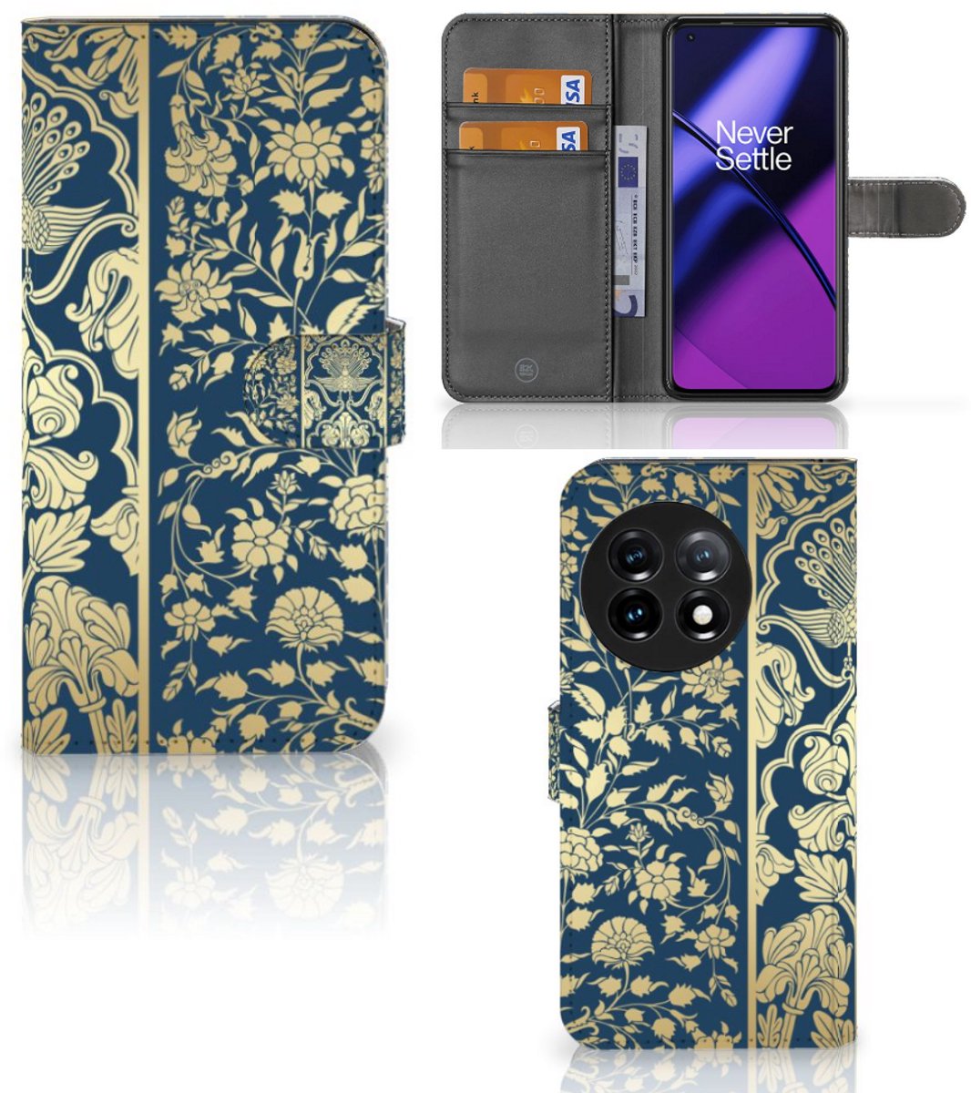 OnePlus 11 Hoesje Beige Flowers