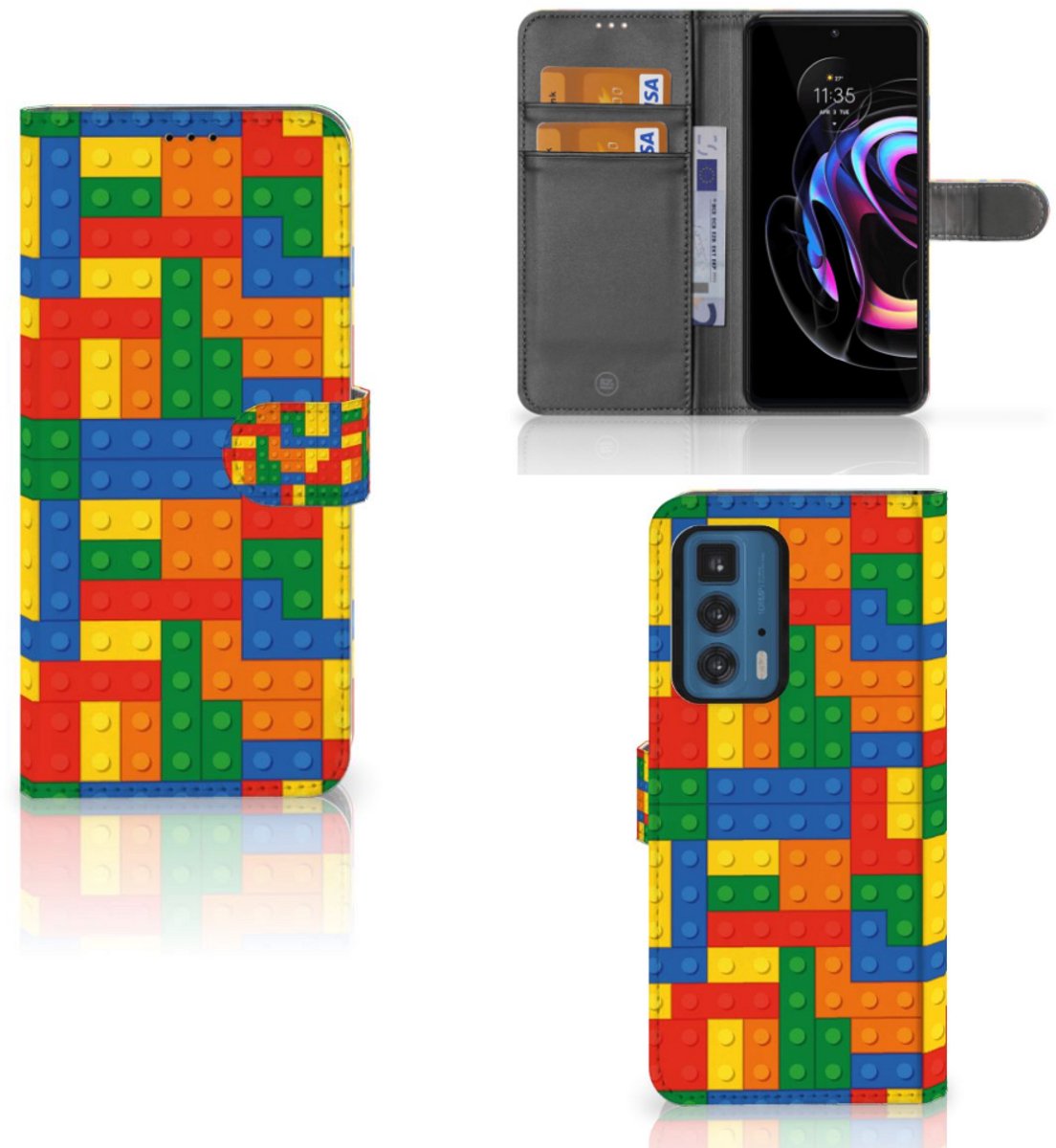 Motorola Edge 20 Pro Telefoon Hoesje Blokken