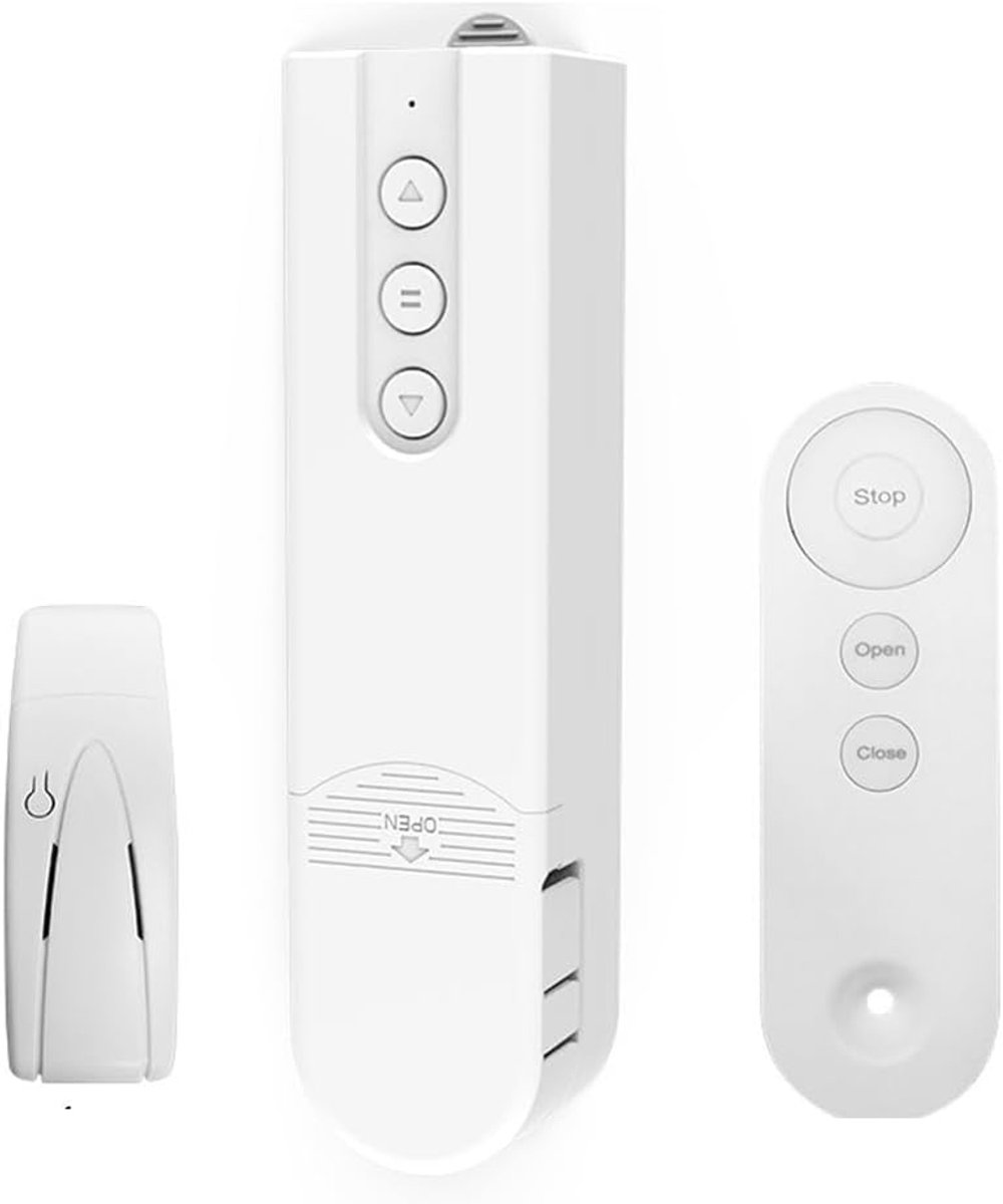Elektrische Gordijnmotor - Automatische Gordijnopener - Smart Home Bediening - Wifi Bluetooth Afstandsbediening - 1 x 1 cm