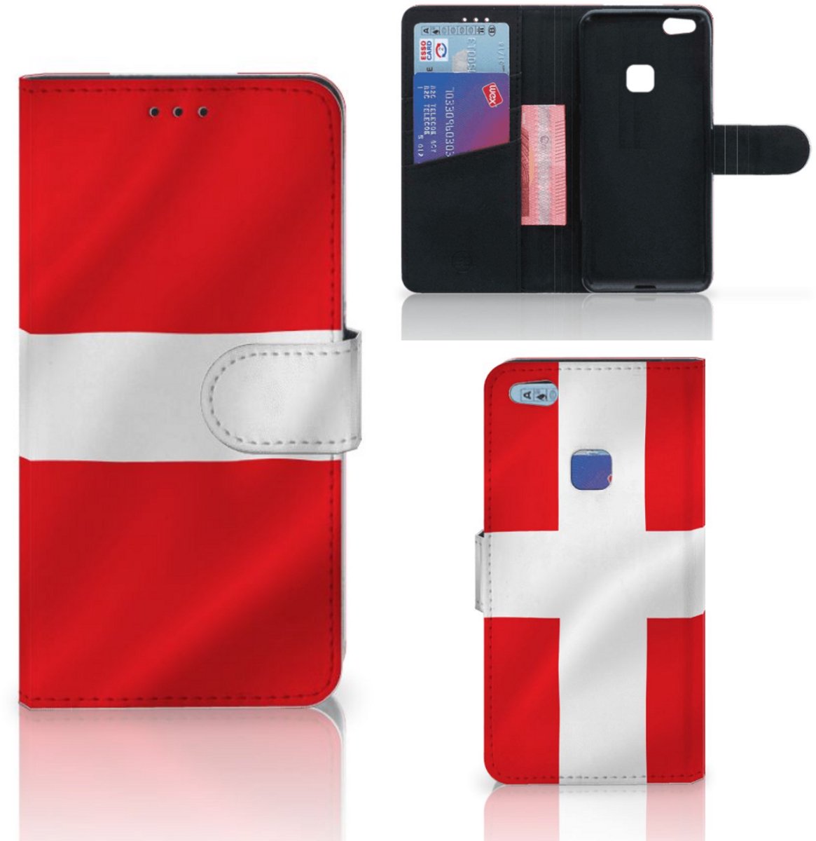 Book Case voor Huawei P10 Lite Bookstyle Case Denemarken