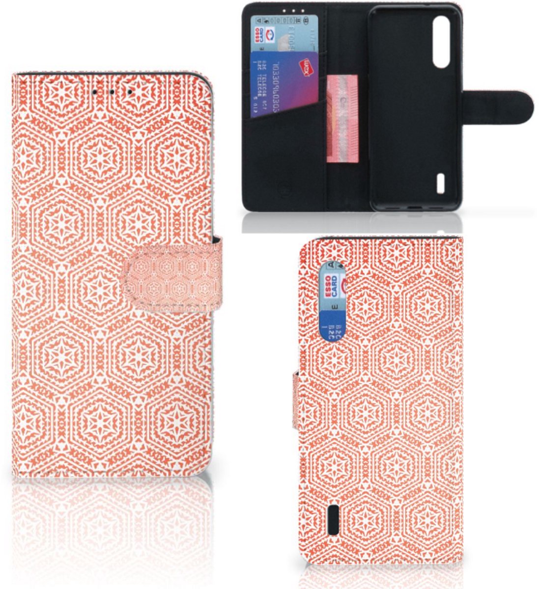 Xiaomi Mi 9 Lite Telefoon Hoesje Pattern Orange