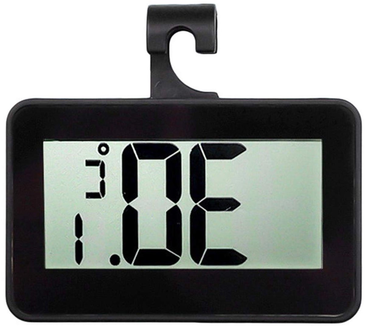 Digitale Koelkast Vrieskast Thermometer met Precisiescherm, Verstelbare Stand en Magnetische Bevestiging, Vorstalarm en Waterdicht Ontwerp
