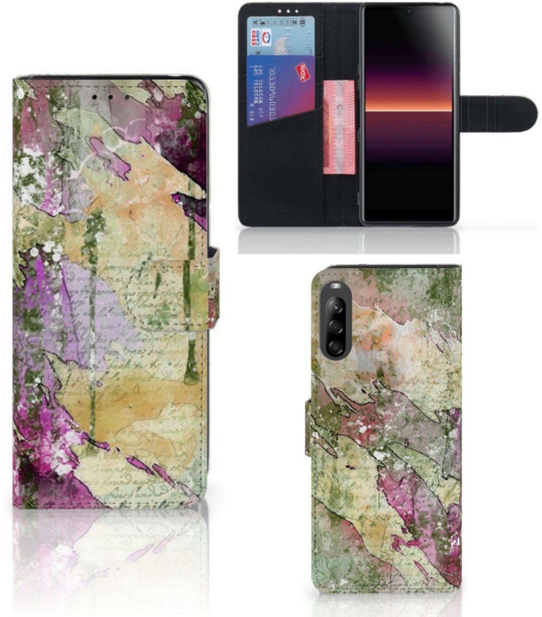Book Case voor Hoesje Sony Xperia L4 Letter Painting