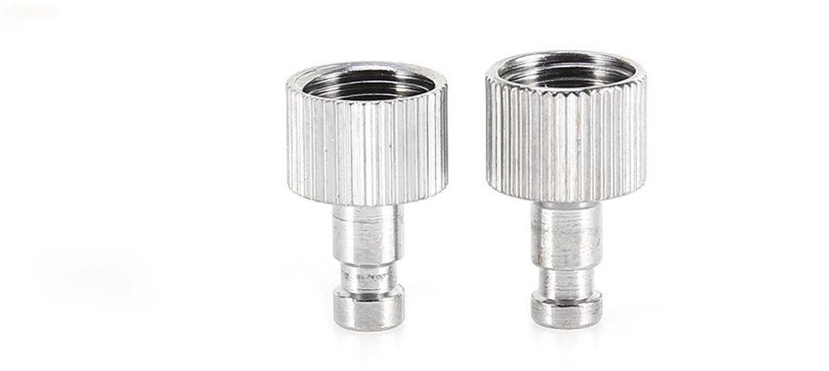 Luchthandgreep adapter voor airbrush - 2 stuks 1/8" snelle ontkoppelpluggen voor luchtcompressor