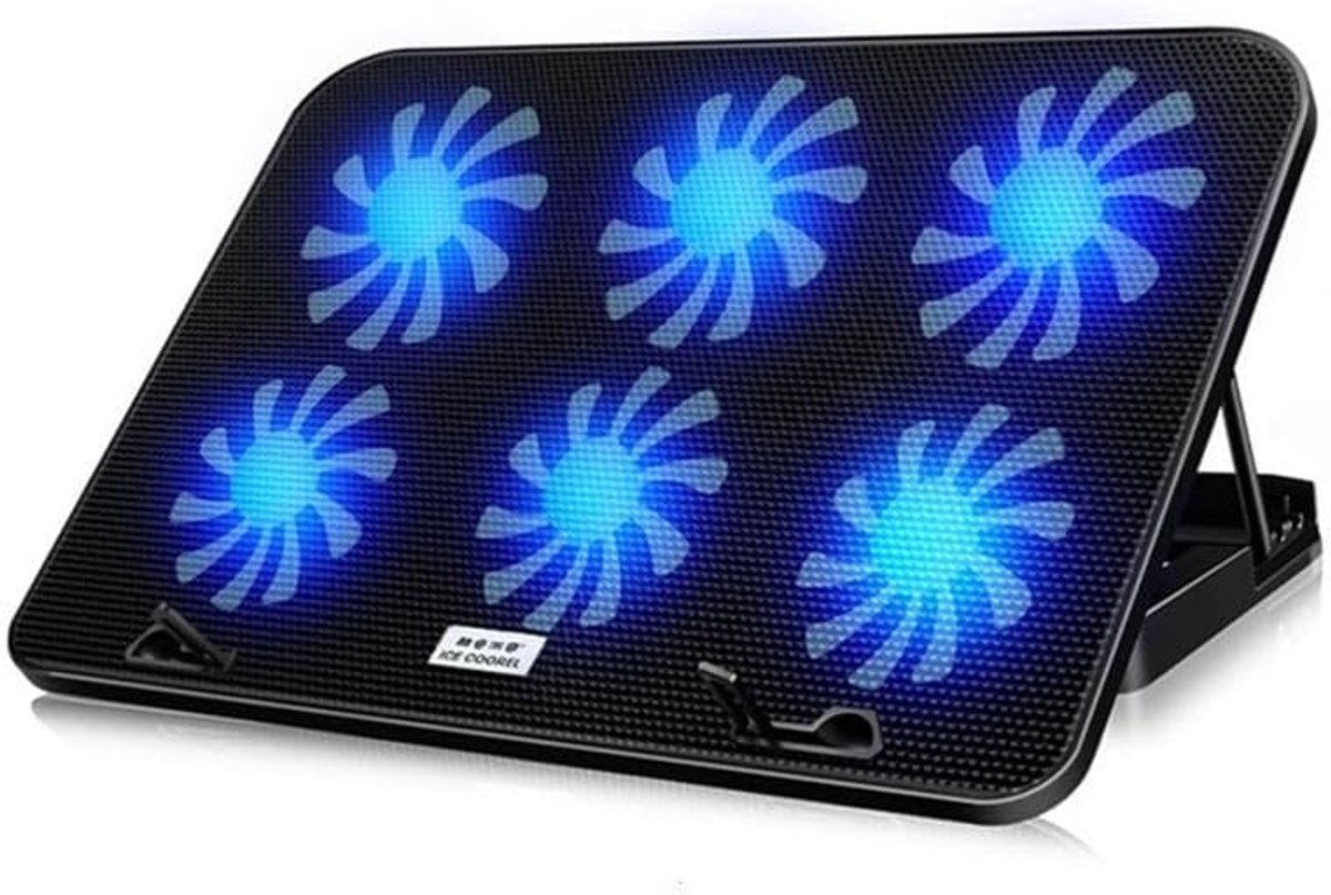 Laptop Koelkussen - Laptop Ventilator - Oververhitting Voorkomen - 6 Snelheid Mute Fans - Tot 18 Inch