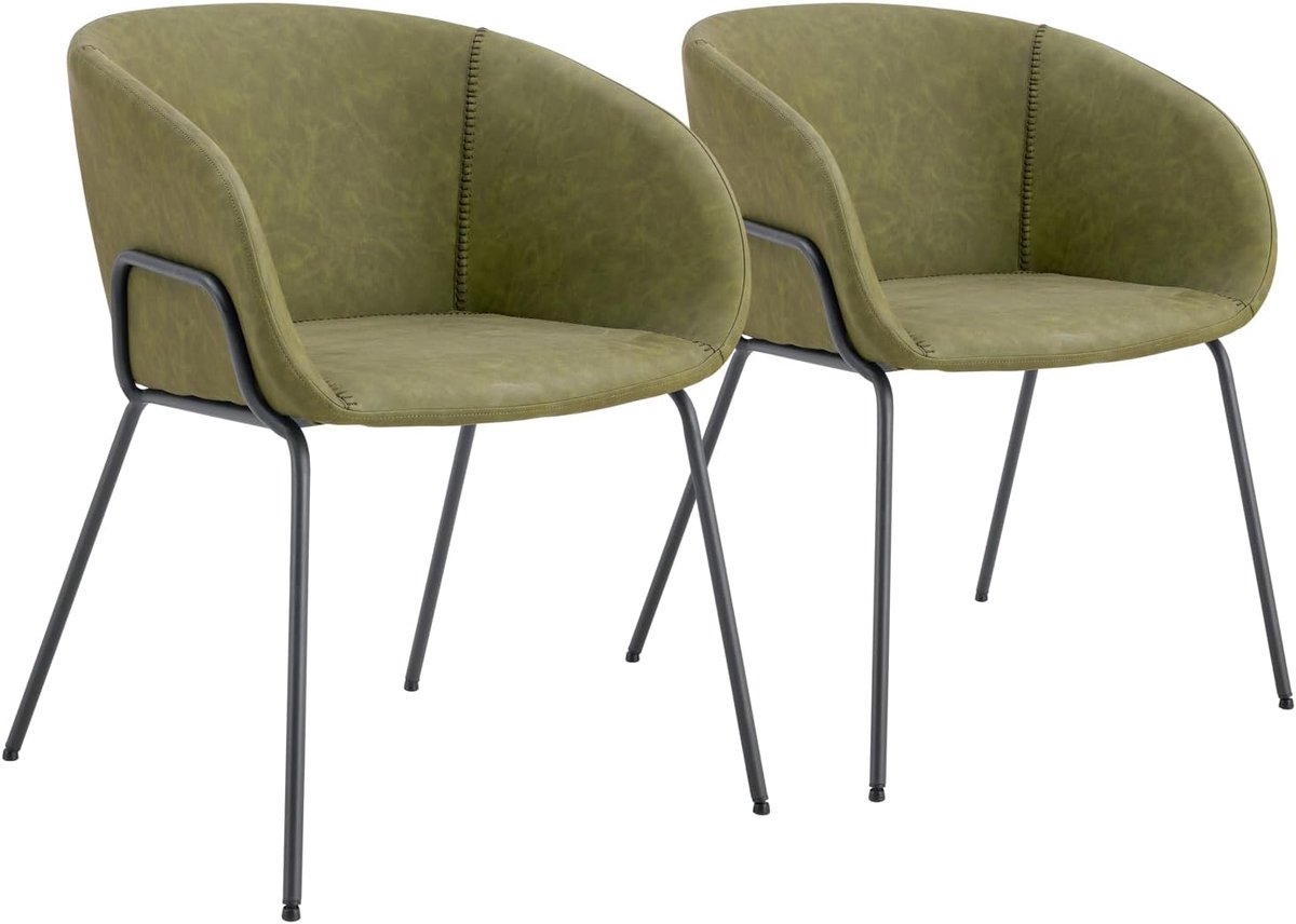 Eetkamerstoelen Set - Zitmeubelen - Gezellig Tafelen - Comfortabele Schuimvulling - 59x57x