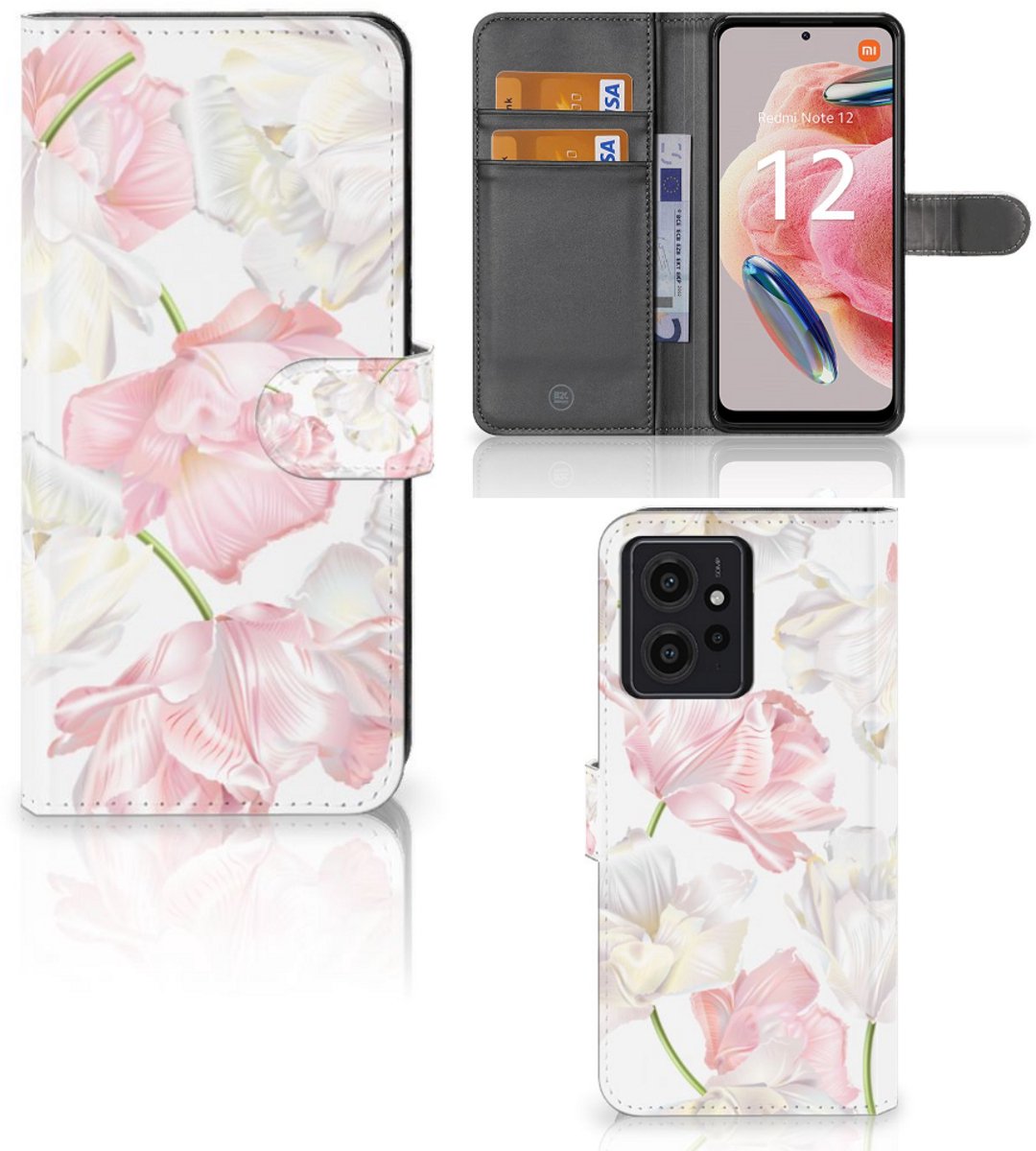 Xiaomi Redmi Note 12 4G Hoesje Lovely Flowers