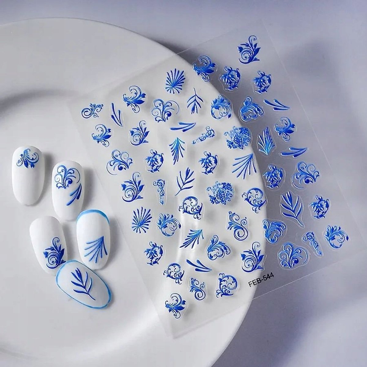 Frezarkowo - 3D Nagelstickers - Zelfklevend - Bloemen en Ornamenten