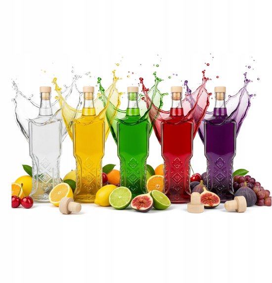 Bimberek Ukrainka - Glazen Fles - 500ml - Met Kurk - Decoratief van Bimberek — afbeelding 4