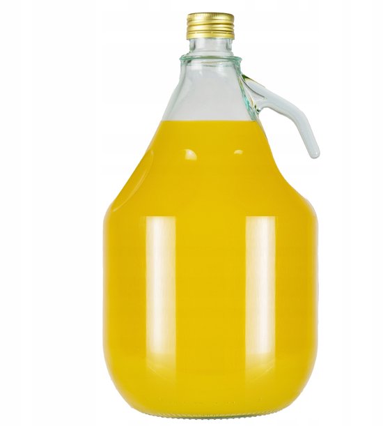 Bimberek DAMA Serie - Glazen Fles voor Wijn - 3 Liter - Met Handvat en Dop van Bimberek — afbeelding 4