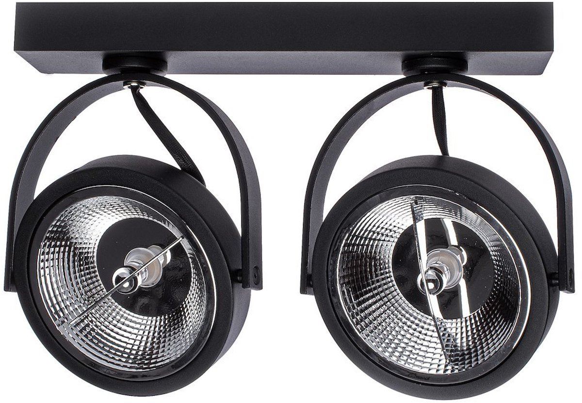 Milagro Lugar Serie - Reflektor - Zwart - Aluminium - 2x GU10 ES111