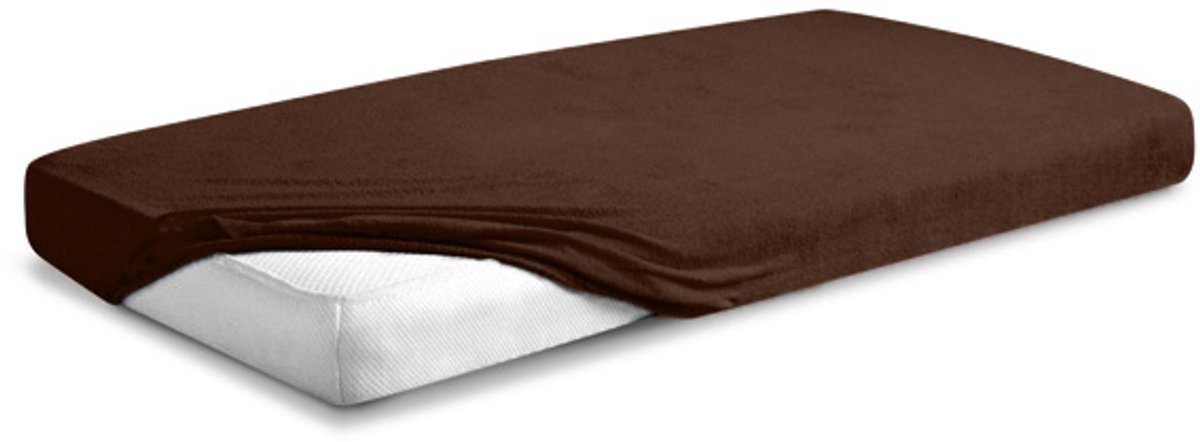 Matex Premium Serie - Frottehoeslaken - 90/100x190/200 cm - Bruin - OEKO-TEX