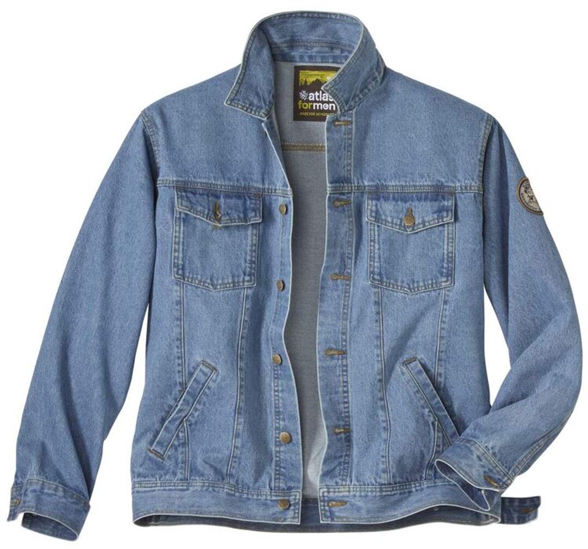 ATLAS FOR MEN - Spijkerjack Spring Adventure - Heren - Verkrijgbaar in grote maten - 4XL