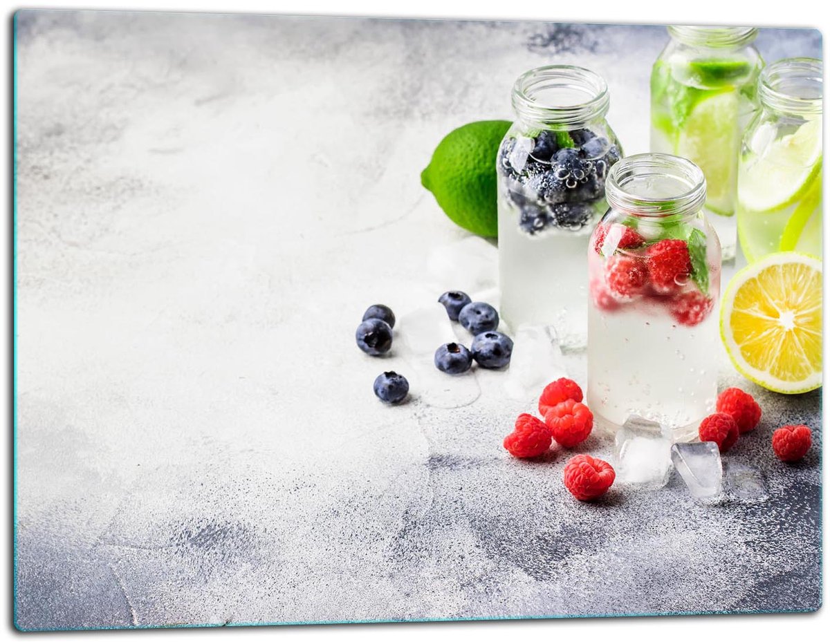TMK ArtDeko - Snijplank - Glas - 52x40 cm - Fruitmotief