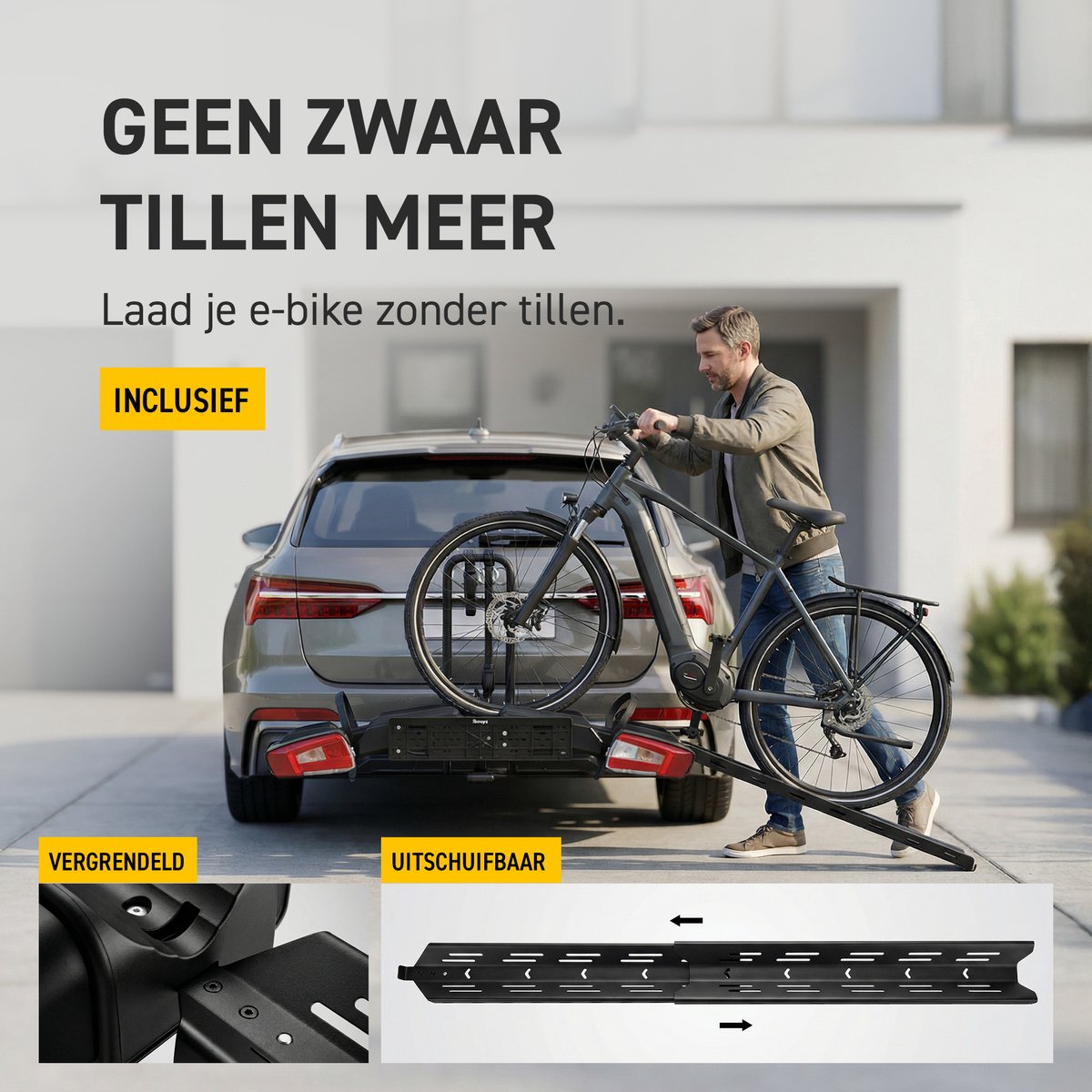 Aways Fietsendrager 2 fietsen met oprijgoot thumbnail 4