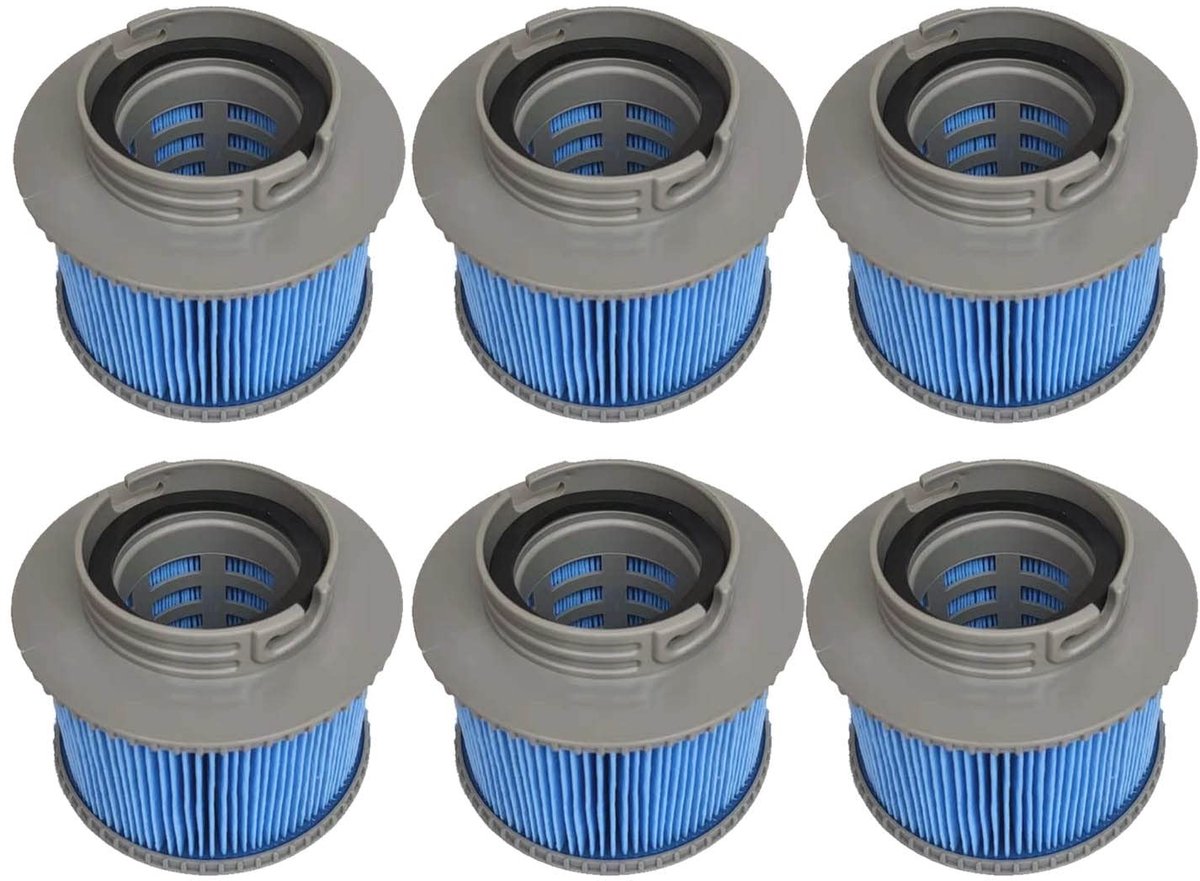 Brenzoos - Filtercartridge - Verbeterde versie - Grijs - Whirlpool Filters - Voor alle modellen - 6 Stuks