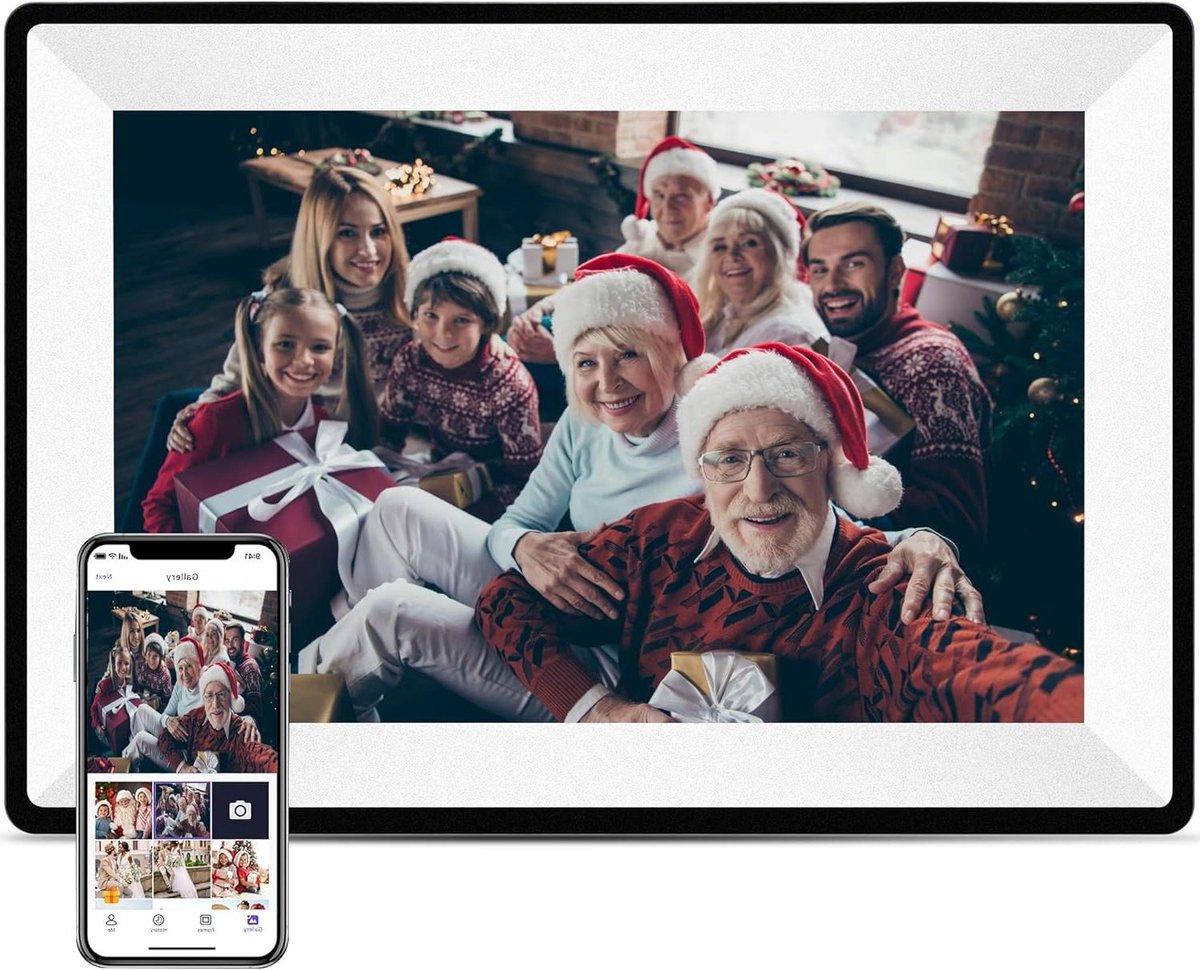 Uhale Digital Photo Frame 10.1 Inch Digital WiFi Photo Frame 1280 x 800 IPS HD Touch Screen 16GB Memory Automatic Rotation Use Uhale App