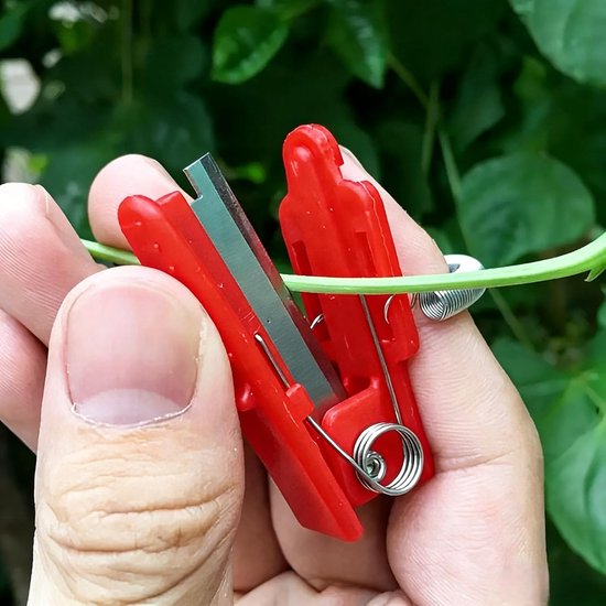Duimmes, Duimmes voor Tuiniers, 2 Stuks Tuin-vingermes met Scherpe Snede, Tuinmes met Verstelbare Veer, Antislip Duimmes voor Tuiniers, Voor het Snijden van Groenten — afbeelding 4