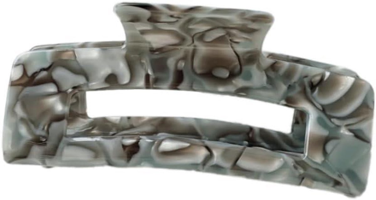 Haarklem Groot - Haarclip Acetaat - Haar Stylen - Voor Dik Haar - 10.2 cm - Grijs