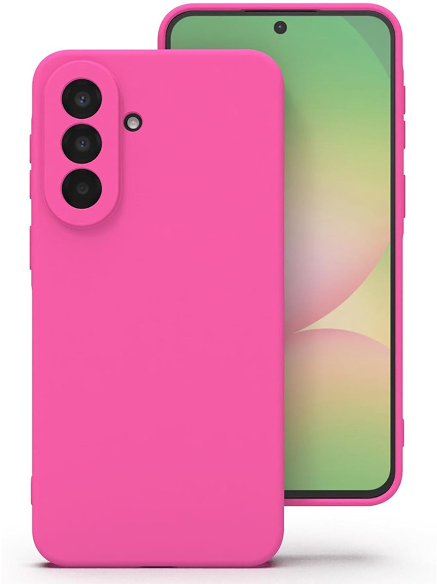 CaseMania Backcase hoesje geschikt voor Samsung Galaxy A57 - Effen Roze - Silicone