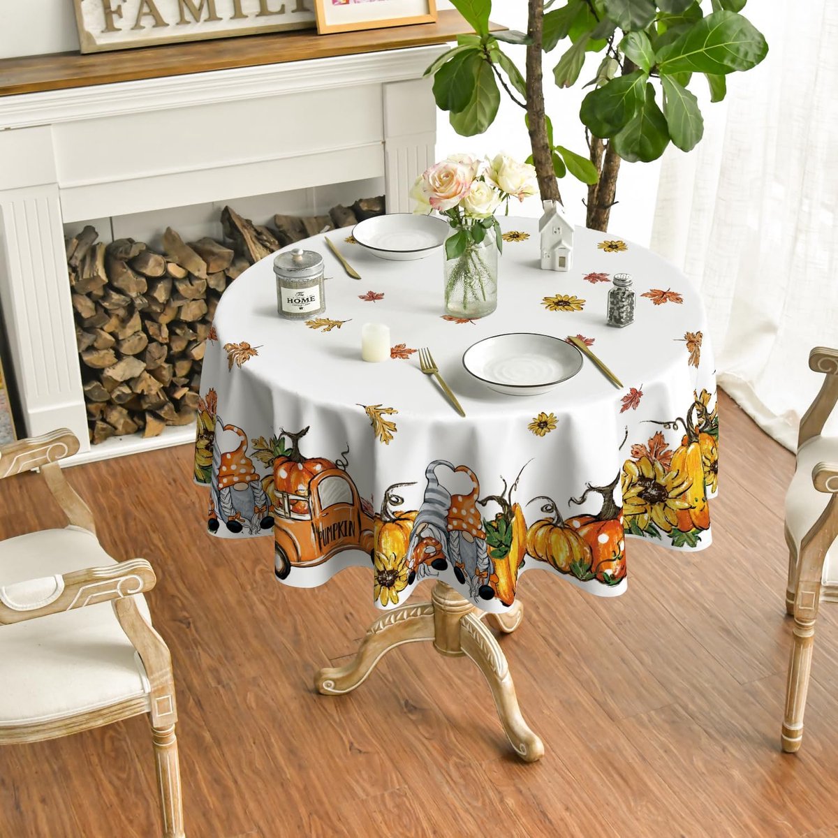 CE - Tafellaken - Herfstmotief - 140 cm - Plamuur Bescherming