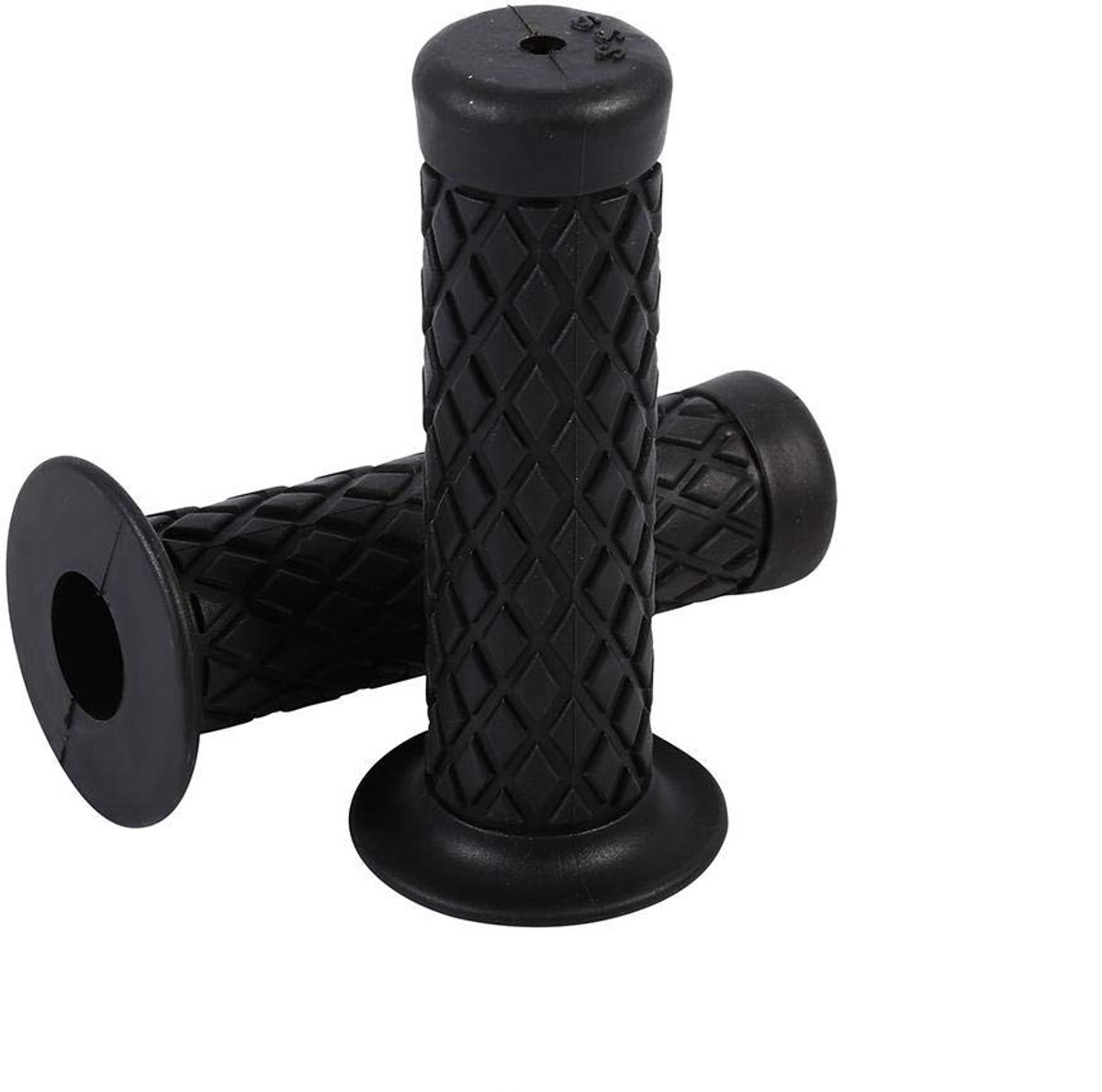 VGEBY Motorfiets Handvatten 22mm - Vintage Zwart Rubber Antislip Grips voor Dirt Bike
