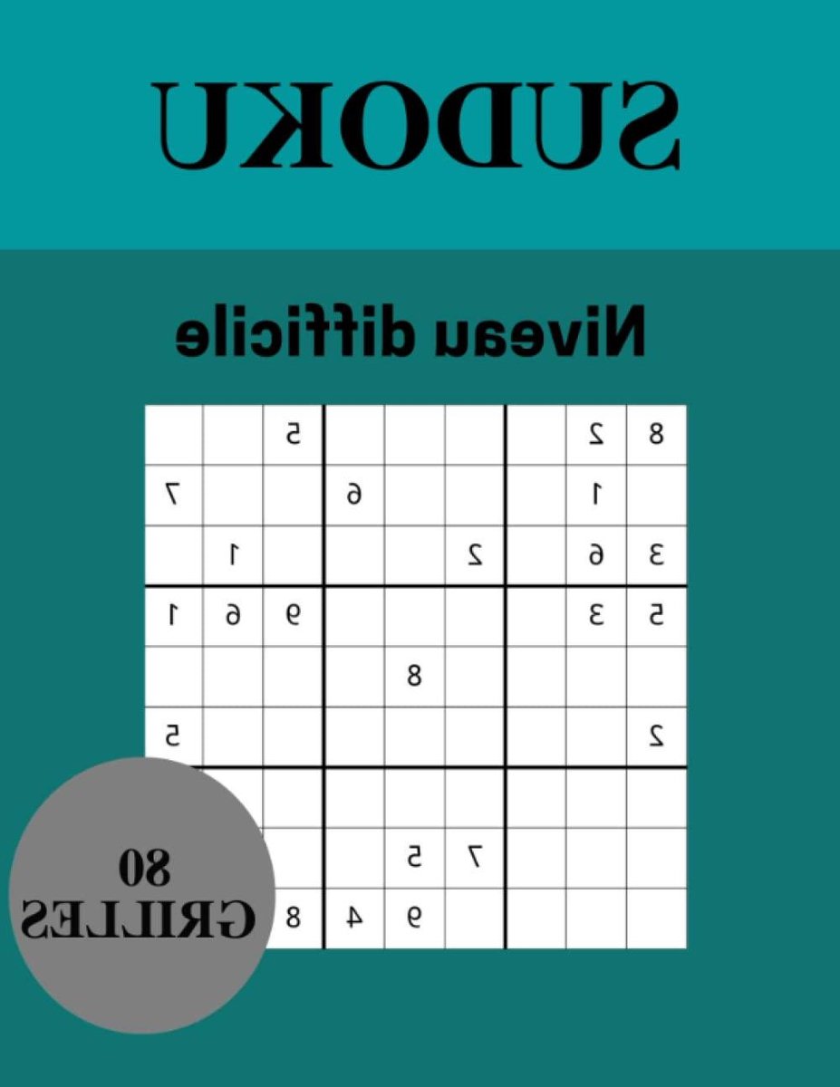 Sudoku Difficile - Puzzelboek - Hersenen Trainen - 80 Grilles - 100 Paginas - Zwart