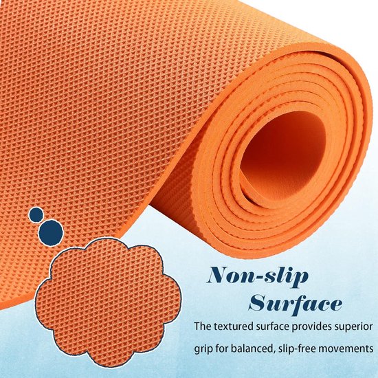 Yoga Mats - Gymnastiekmatten Oefenmatten - Fitness Oefeningen Thuis - Antislip Textuur - 172cm x 61cm x 4mm - Meerdere Kleuren — afbeelding 4
