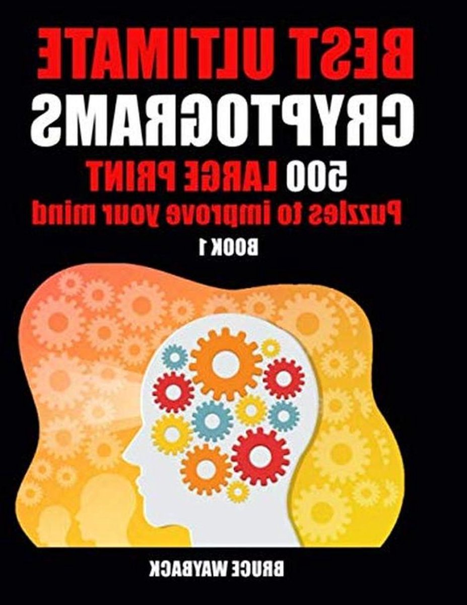 Cryptogram Puzzelboek - Woordspel Puzzels - Hersenen Trainen - Grote Lettertype - 28x22 cm - Wit