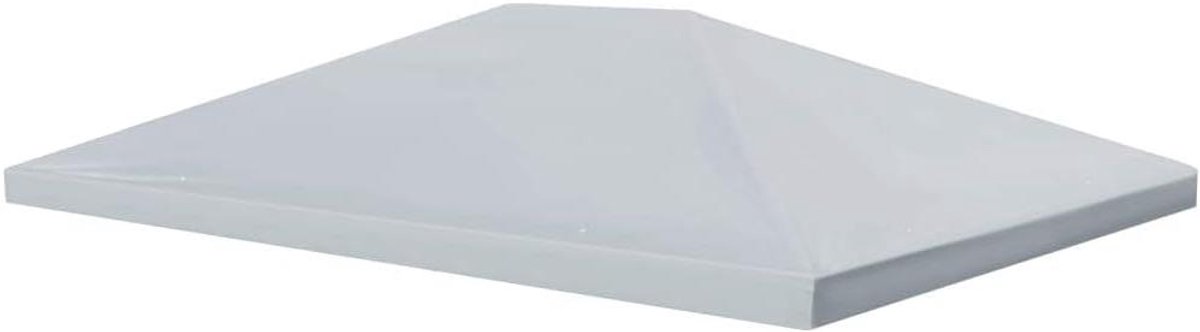 Paviljoen dak - Tentzeil Afdekking - Bescherming tegen weer - Waterdicht PVC-coating - 4 x 3 m - Grijs