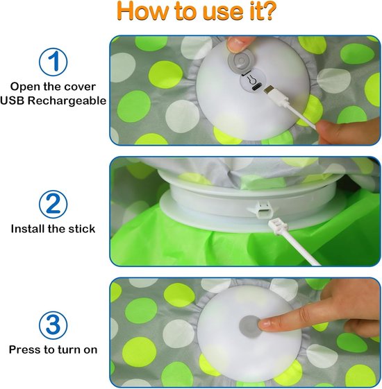 Instructies voor het opladen en installeren van het interactieve speelkleed voor katten.