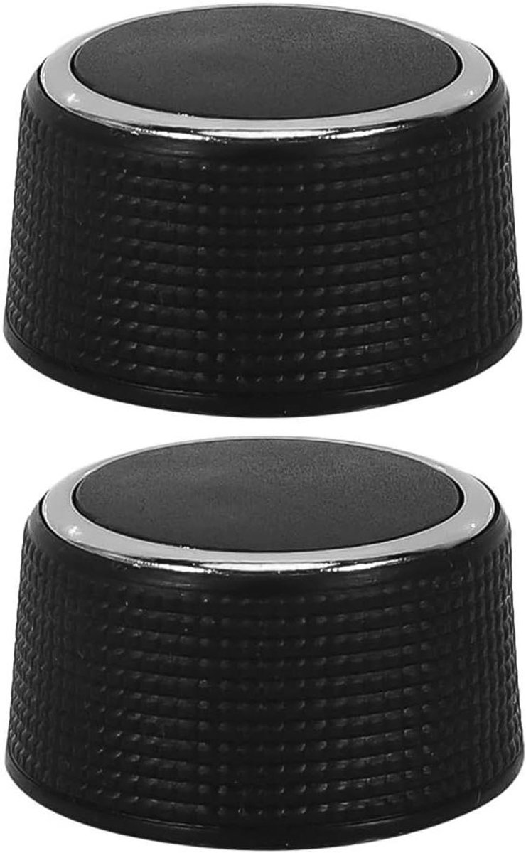 Volumeknoppen Radio - Stereoknoppen Audio - Auto Audio Bediening - Krasbestendig ABS Materiaal - 2 stuks - Zwart