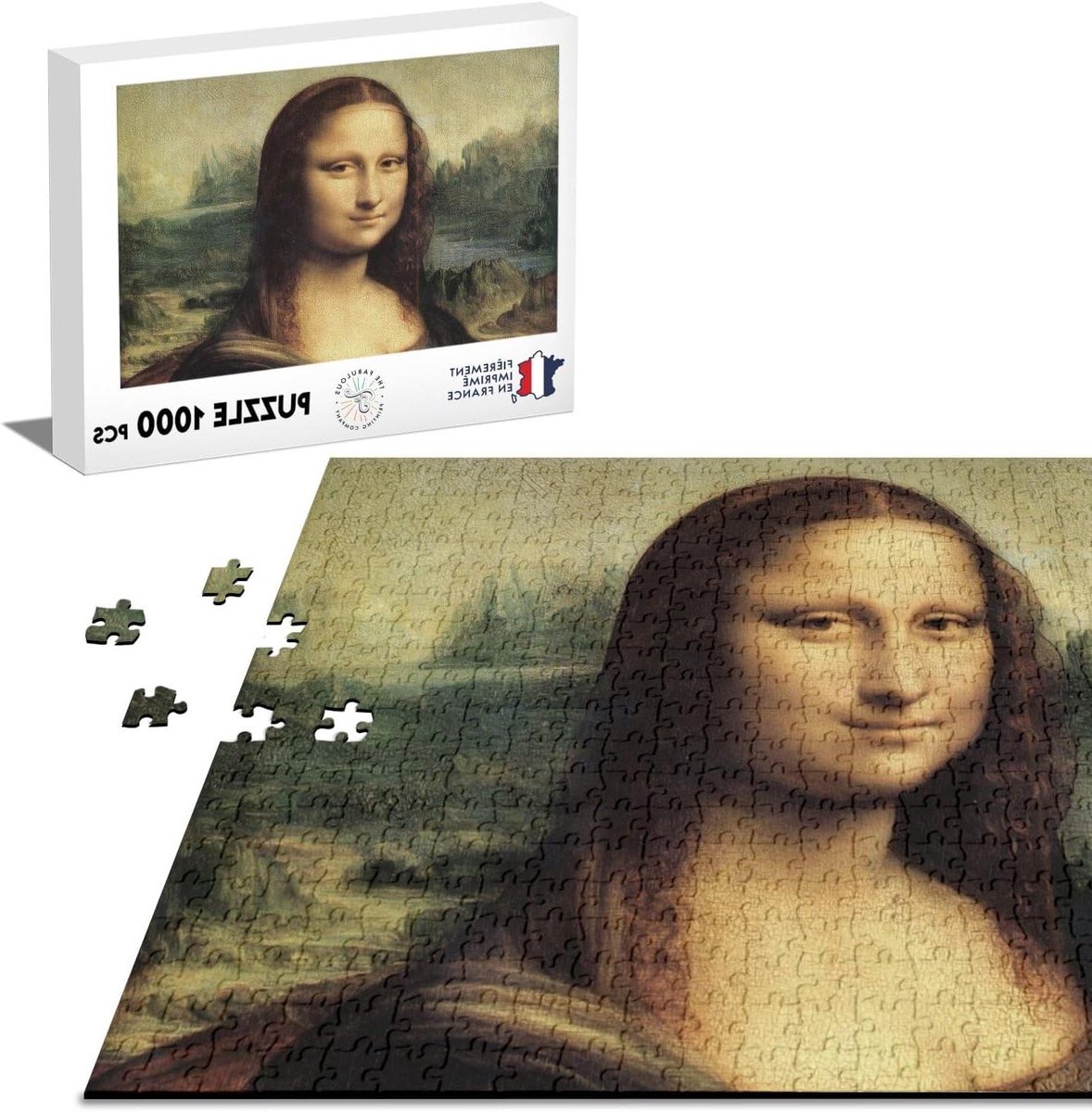 Puzzel 1000 stukjes - Legpuzzel Meesterwerk - Ontspannend Tijdverdrijf - Gedrukt in Frankrijk - 68 x 48 cm - Meerdere Kleuren