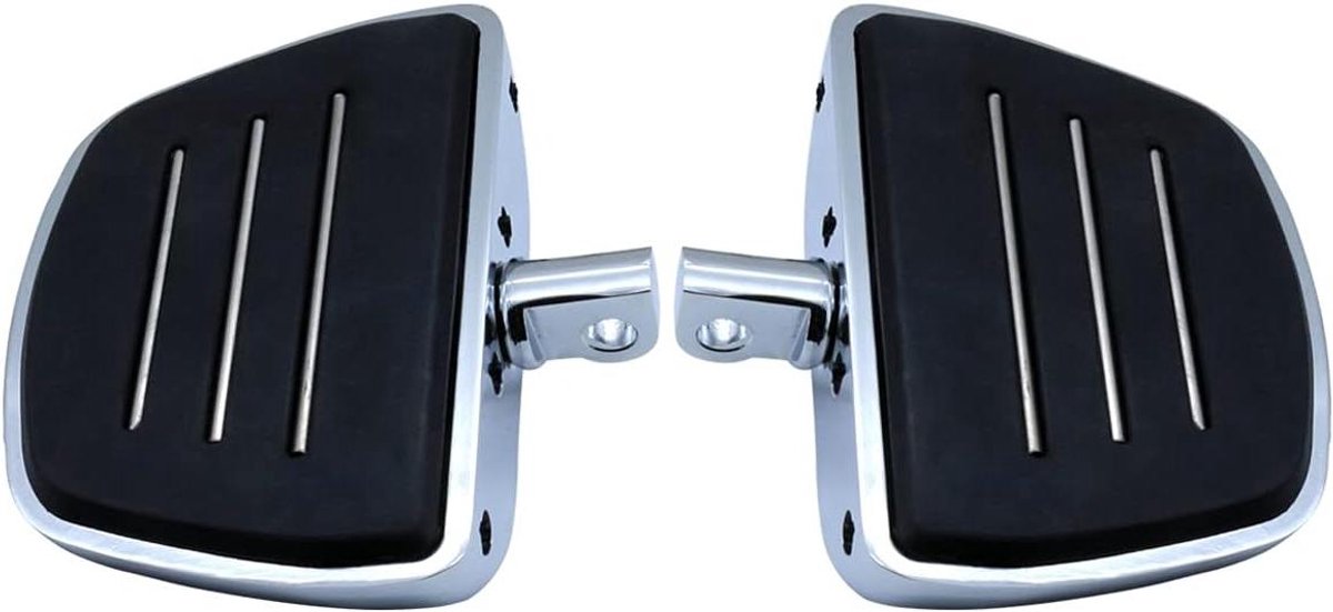 Motorfiets Mini Floorboards - Voetsteunen Pedalen - Comfortabel Rijden - Verstelbare Hoek - 988.83 g - Chroom