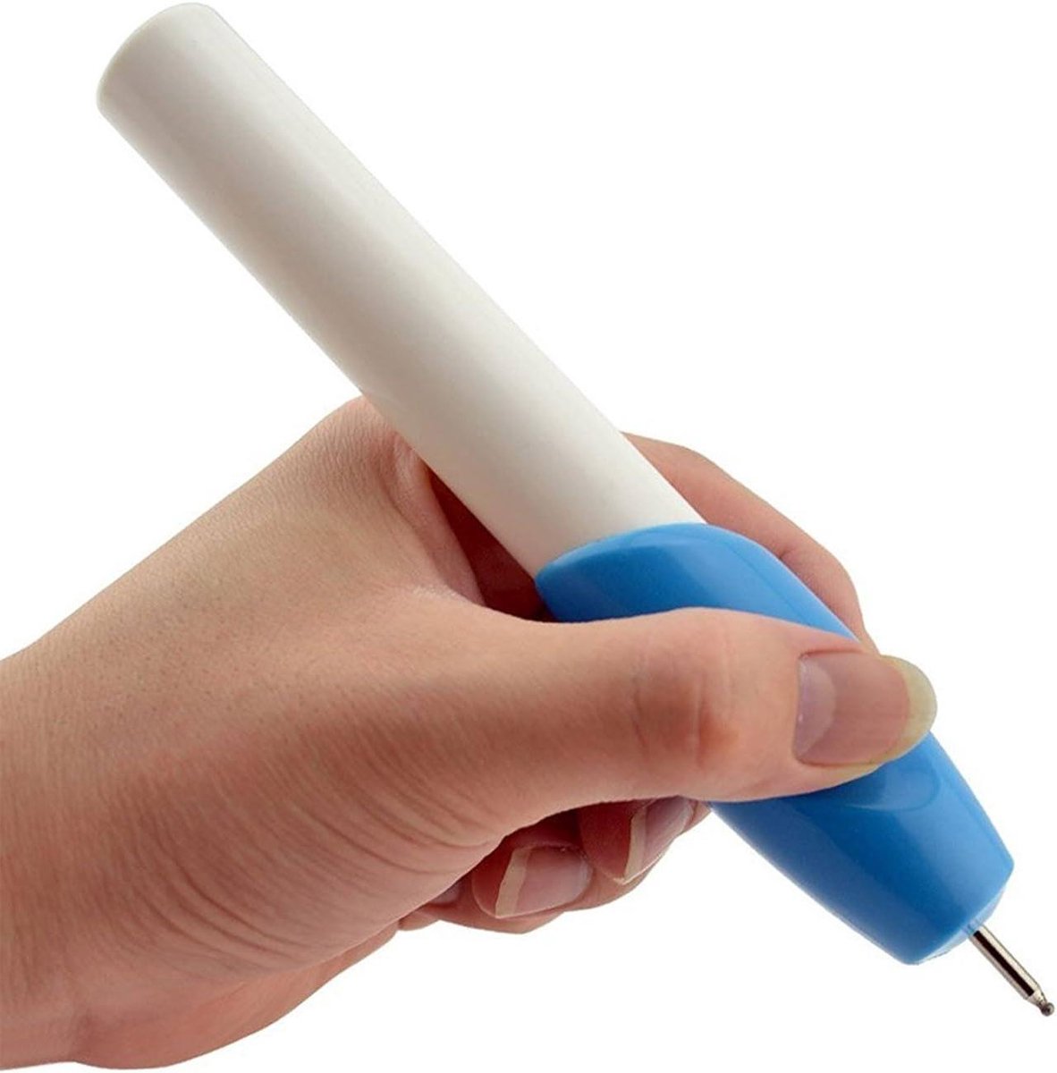 Elektrische Graveerstift - Graveerpen Carving Tool - Doe-het-zelf Graveren - Compact Ontwerp - 15 cm lengte - Grijs
