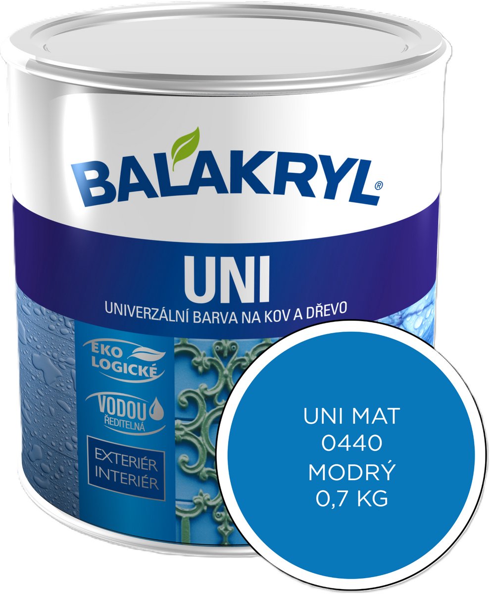 Balakryl UNI MAT 0,7kg, 0440 blauw
