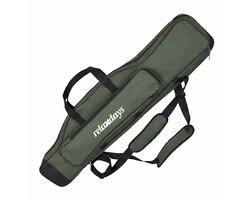 Hengeltas - 100 cm - voor 3 hengels - olijfgroen