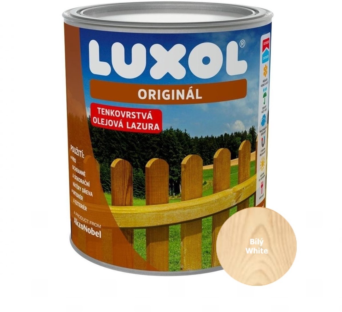 Luxol Origineel 0,75l, 0010 Wit